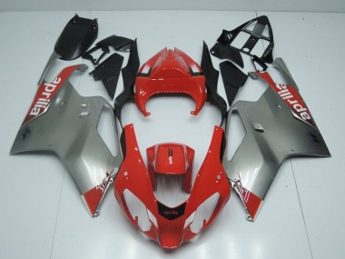 Silber Und Rot 03-06 RSV1000 Motorrad Verkleidung