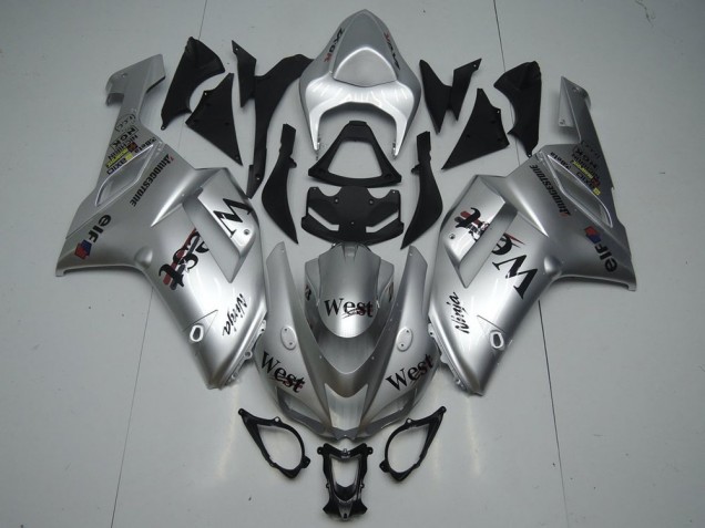 Silber West 07-08 ZX6R Motorrad Verkleidung Silber West 07-08 ZX6R Motorrad Verkleidung