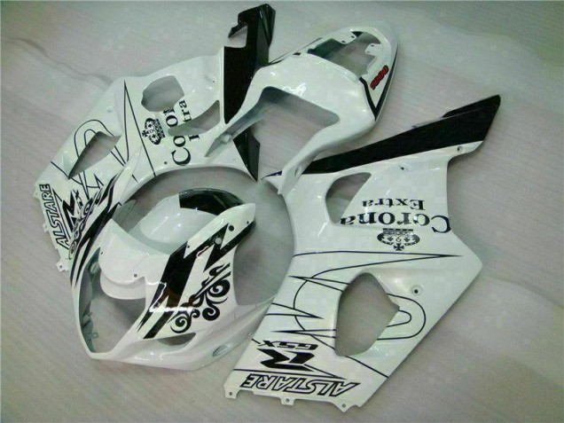 Weiß 03-04 GSXR 1000 Motorrad Vollverkleidung