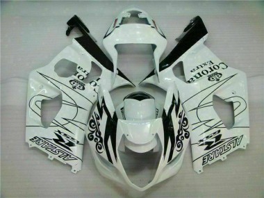 Weiß 03-04 GSXR 1000 Motorrad Vollverkleidung
