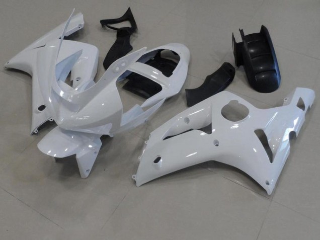 Weiß 03-04 ZX6R Motorrad Verkleidung Weiß 03-04 ZX6R Motorrad Verkleidung