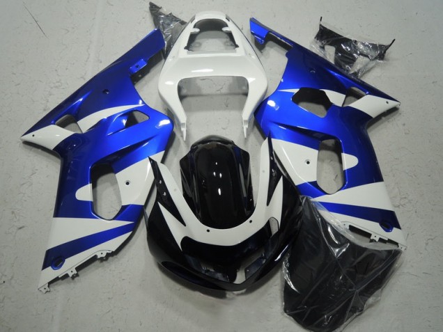 Weiß Blau 01-03 GSXR 600 Motorrad Verkleidung Weiß Blau 01-03 GSXR 600 Motorrad Verkleidung
