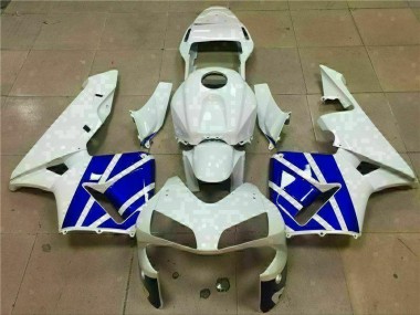 Weiß Blau 03-04 CBR600RR Motorrad Verkleidungen