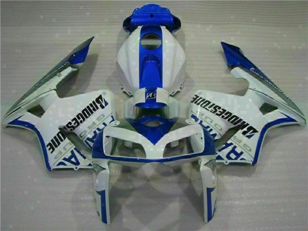 Weiß Blau 05-06 CBR600RR Motorrad Vollverkleidung