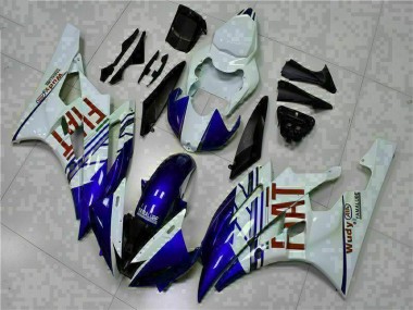 Weiß Blau 06-07 YZF R6 Motorrad Verkleidungen