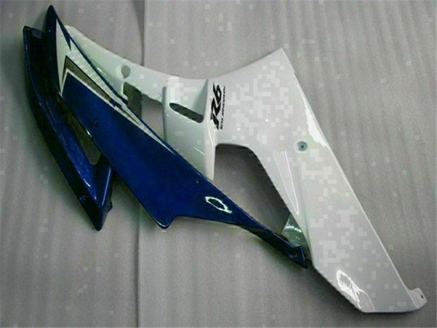 Weiß Blau 06-07 YZF R6 Motorrad Vollverkleidung Weiß Blau 06-07 YZF R6 Motorrad Vollverkleidung