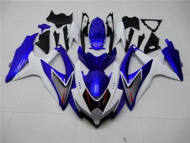 Weiß Blau 08-10 GSXR 600/750 Motorrad Verkleidung