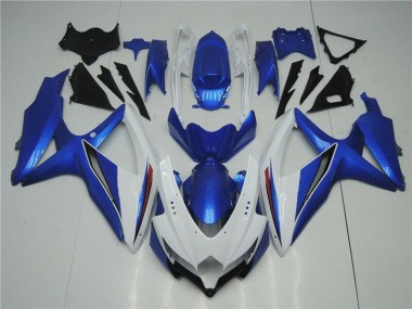 Weiß Blau 08-10 GSXR 600/750 Motorrad Verkleidungen