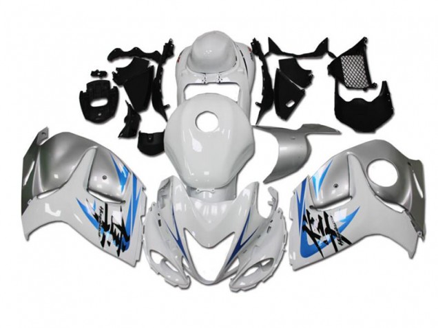Weiß Blau 08-19 GSXR 1300 Hayabusa Motorrad Verkleidung