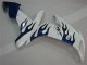 Weiß Blau Flamme 04-06 YZF R1 Motorrad Verkleidung