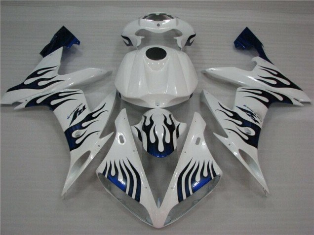 Weiß Blau Flamme 04-06 YZF R1 Motorrad Verkleidung