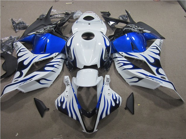 Weiß Blau Flamme 09-12 CBR600RR Motorrad Verkleidung Weiß Blau Flamme 09-12 CBR600RR Motorrad Verkleidung