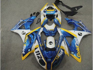 Weiß Blau GoldBet 112 09-14 S1000RR Motorrad Verkleidung