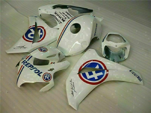 Weiß Blau Repsol 08-11 CBR1000RR Motorrad Verkleidungen Weiß Blau Repsol 08-11 CBR1000RR Motorrad Verkleidungen