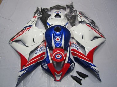 Weiß Blau Rot 09-12 CBR600RR Motorrad Verkleidungen