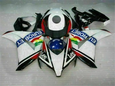 Weiß Blau Rot Eurobet Lee 08-11 CBR1000RR Motorrad Verkleidung