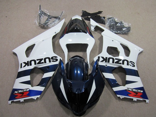 Weiß Blau Schwarz Aufkleber 03-04 GSXR 1000 Motorrad Verkleidung Weiß Blau Schwarz Aufkleber 03-04 GSXR 1000 Motorrad Verkleidung