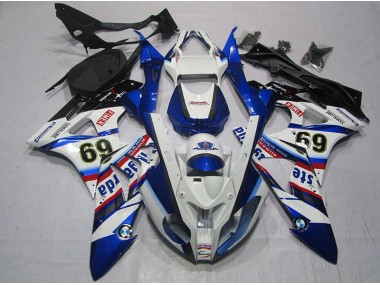 Weiß Blau Sterilgarda 69 09-14 S1000RR Motorrad Verkleidung