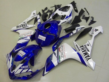 Weiß Blau Tri Colour 07-08 YZF R1 Motorrad Verkleidung