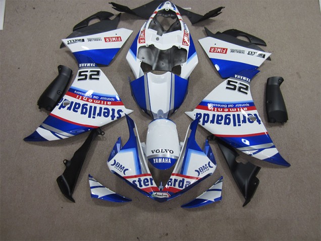 Weiß Blau Volvo Sterilgarda 25 12-14 YZF R1 Motorrad Verkleidung Weiß Blau Volvo Sterilgarda 25 12-14 YZF R1 Motorrad Verkleidung