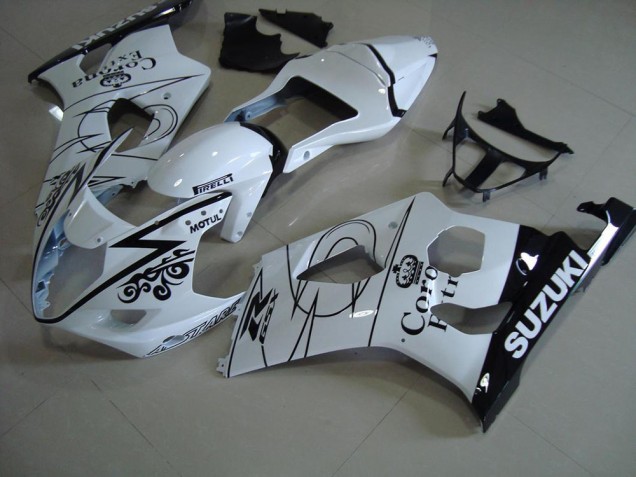 Weiß Corona 03-04 GSXR 1000 Motorrad Verkleidung Weiß Corona 03-04 GSXR 1000 Motorrad Verkleidung