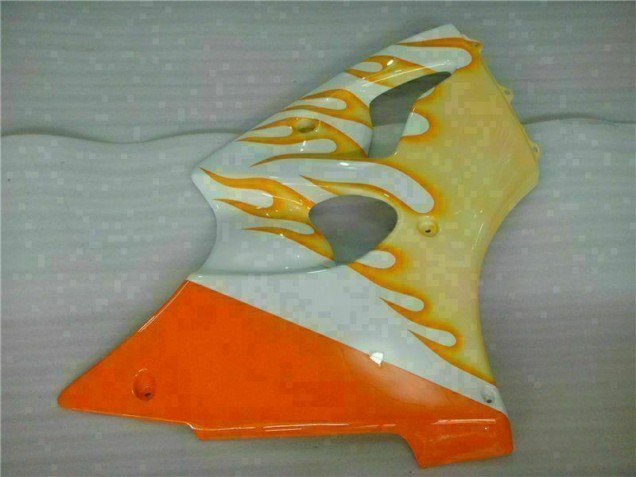 Weiß Gelb Flamme 00-02 ZX6R Motorrad Verkleidung Weiß Gelb Flamme 00-02 ZX6R Motorrad Verkleidung