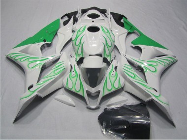 Weiß Grün Flamme 07-08 CBR600RR Motorrad Verkleidung