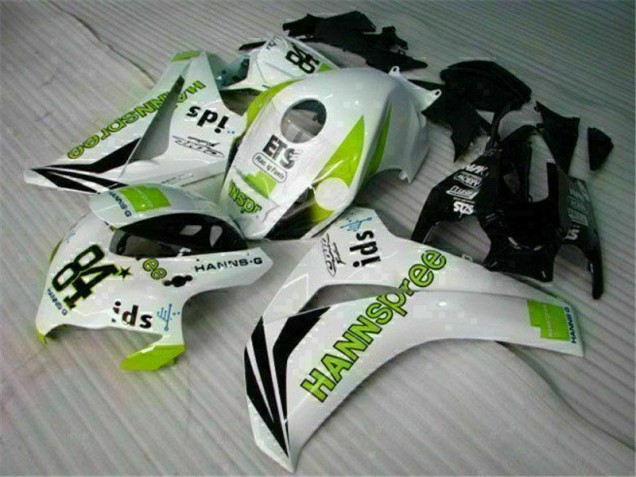 Weiß Grün Hannspree 84 08-11 CBR1000RR Motorrad Verkleidung Weiß Grün Hannspree 84 08-11 CBR1000RR Motorrad Verkleidung