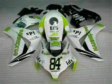 Weiß Grün Hannspree 84 08-11 CBR1000RR Motorrad Verkleidung