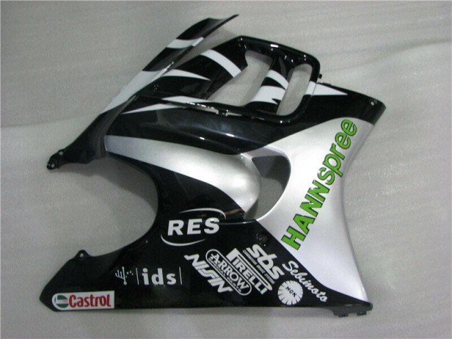 Weiß Grün Hannspree 95-98 CBR600 F3 Motorrad Verkleidung