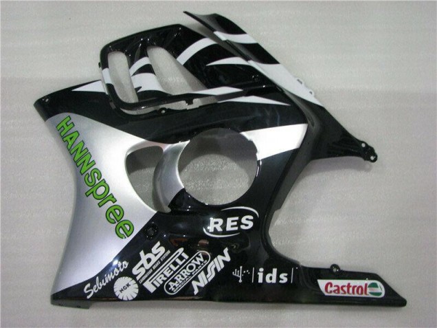 Weiß Grün Hannspree 95-98 CBR600 F3 Motorrad Verkleidung