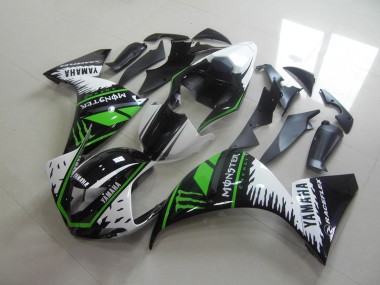 Weiß Grün Monster 09-11 YZF R1 Motorrad Verkleidung