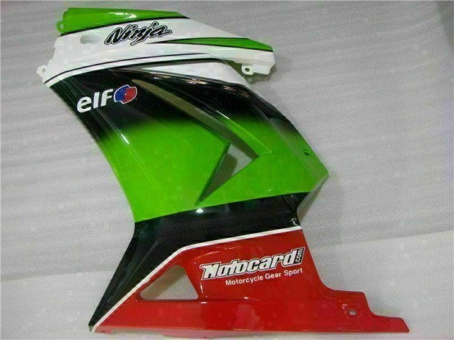 Weiß Grün Schwarz Ninja 08-12 EX250 Motorrad Verkleidung Weiß Grün Schwarz Ninja 08-12 EX250 Motorrad Verkleidung