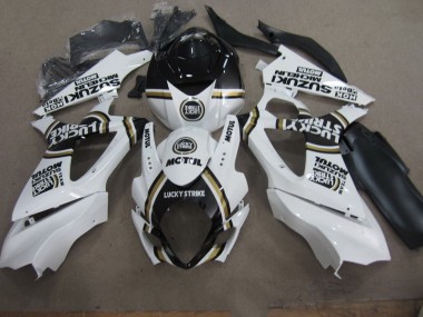 Weiß Lucky Strike Schwarz Motul 07-08 GSXR 1000 Motorrad Verkleidung