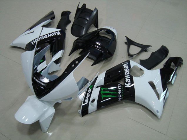 Weiß Monster 03-04 ZX6R Motorrad Verkleidung Weiß Monster 03-04 ZX6R Motorrad Verkleidung