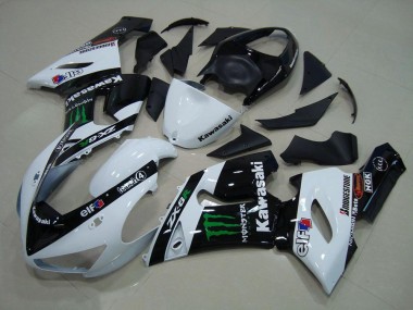Weiß Monster 05-06 ZX6R Motorrad Verkleidung