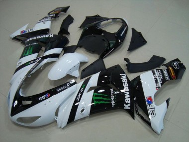 Weiß Monster 06-07 ZX10R Motorrad Verkleidung