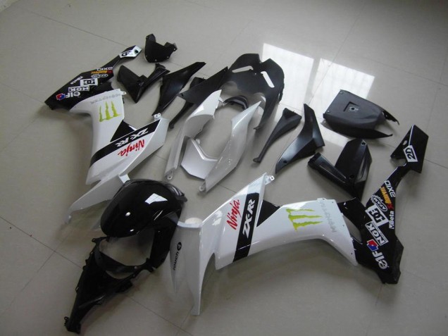 Weiß Monster 08-10 ZX10R Motorrad Verkleidung Weiß Monster 08-10 ZX10R Motorrad Verkleidung