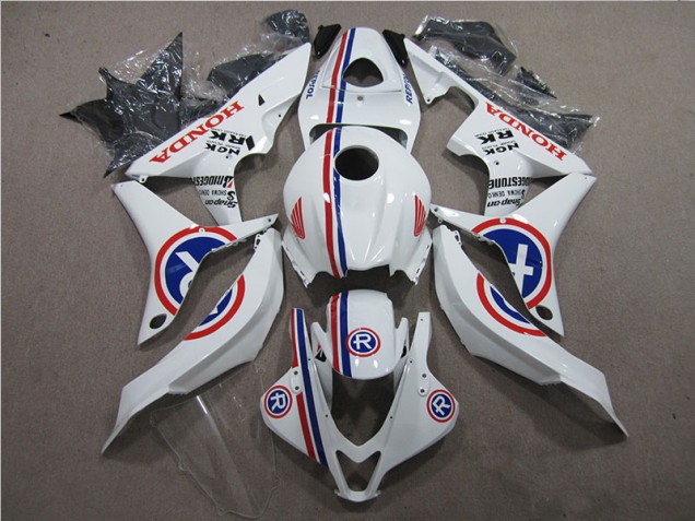 Weiß R 07-08 CBR600RR Motorrad Verkleidung