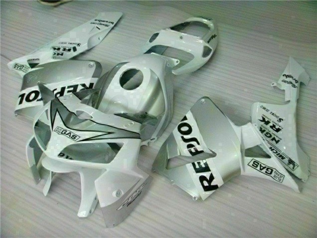 Weiß Repsol 05-06 CBR600RR Motorrad Verkleidungen Weiß Repsol 05-06 CBR600RR Motorrad Verkleidungen