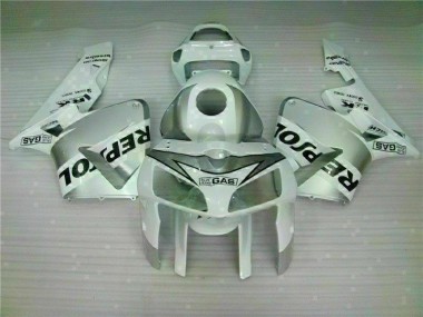 Weiß Repsol 05-06 CBR600RR Motorrad Verkleidungen