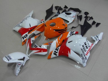 Weiß Repsol 09-12 CBR600RR Motorrad Verkleidung