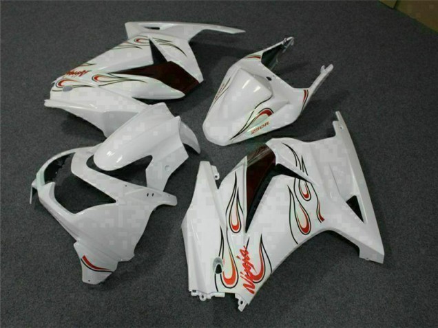 Weiß Rot 08-12 EX250 Motorrad Verkleidung Weiß Rot 08-12 EX250 Motorrad Verkleidung