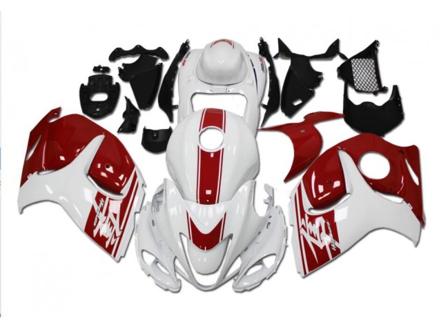 Weiß Rot 08-19 GSXR 1300 Hayabusa Motorrad Verkleidungen Weiß Rot 08-19 GSXR 1300 Hayabusa Motorrad Verkleidungen