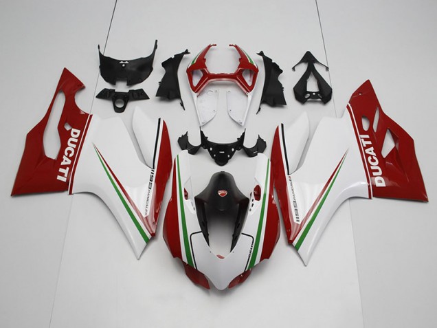 Weiß Rot 11-14 Ducati 1199 Motorrad Verkleidung Weiß Rot 11-14 Ducati 1199 Motorrad Verkleidung