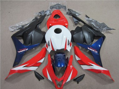 Weiß Rot Blau 09-12 CBR600RR Motorrad Verkleidung