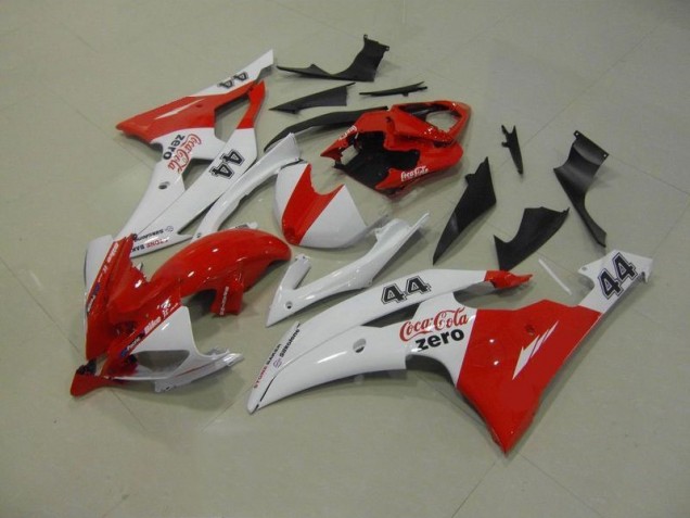 Weiß Rot Coca Cola Zero 44 08-16 YZF R6 Motorrad Verkleidung Weiß Rot Coca Cola Zero 44 08-16 YZF R6 Motorrad Verkleidung