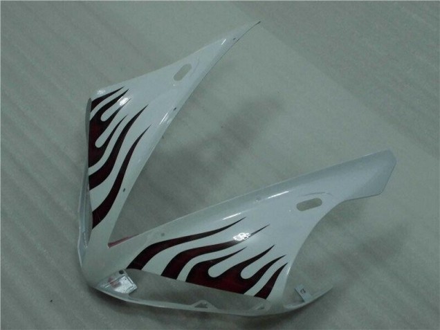 Weiß Rot Flamme 04-06 YZF R1 Motorrad Verkleidung Weiß Rot Flamme 04-06 YZF R1 Motorrad Verkleidung
