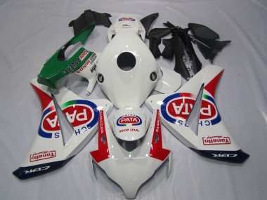Weiß Rot PATA 08-11 CBR1000RR Motorrad Verkleidungen