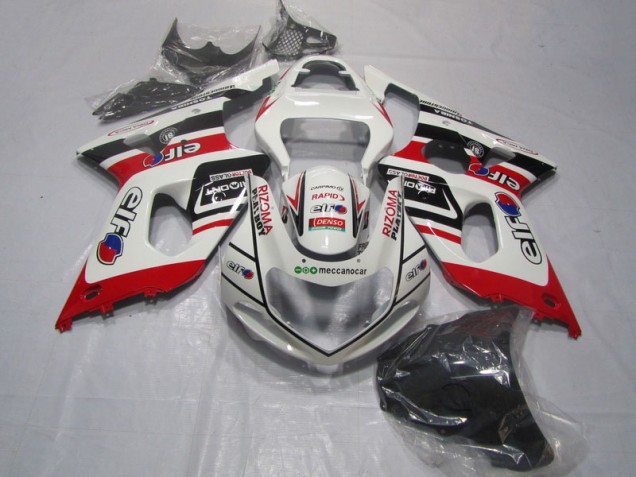 Weiß Rot Rizoma Playboy 00-02 GSXR 1000 Motorrad Verkleidung Weiß Rot Rizoma Playboy 00-02 GSXR 1000 Motorrad Verkleidung